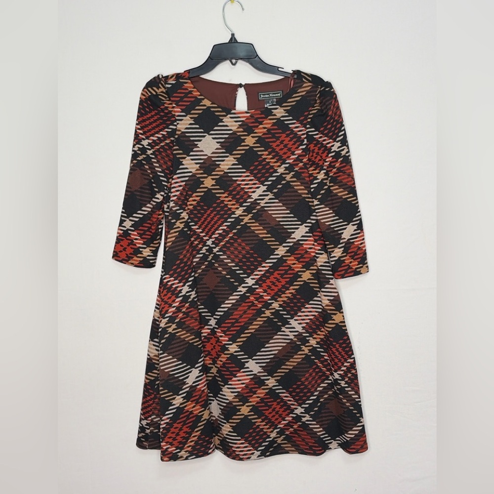 Jessica Howard Women’s size S Plaid Cozy Dress NWT Lined with Pockets(A200)✨